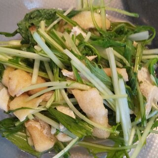 油揚げと水菜のレンチンおひたし